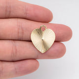 10pcs CZ Paved Heart Charms, Jewelry Supplies, DIY Material (GB-2151)