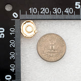 10pcs CZ Paved Oval Ear Posts, Oval Stud Earrings, Jewelry Making DIY Supplies