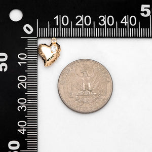 10pcs CZ Paved Heart Charms 14x10mm Plated Brass Pendants DIY Jewelry Making