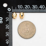 10pcs CZ Paved Spacer Beads, Plated Brass, DIY Jewelry Making Supplies (GB-3499)