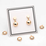 10pcs CZ Paved Round Charms 12x10mm, 18K Plated Brass