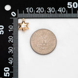 10pcs CZ Paved Star Charms 13x10mm, Star Pendants for Jewelry Making (GB-3130)