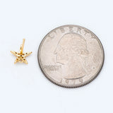 10pcs CZ Paved Starfish Ear Posts 8mm with Loops