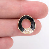 CZ Circle Ear Posts, Geometric Stud Earrings, DIY Earring Findings