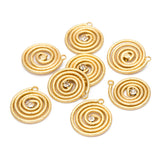 10pcs CZ Paved Wired Charms 21x17mm Round Circle Pendants