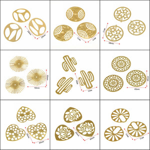 10pcs Cactus Earrings Pendants for DIY Necklace Earrings