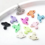 10pcs Candy Planet Pendant Alloy String Beads Charms For Jewelry Making DIY