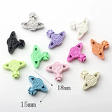 10pcs Candy Planet Pendant Alloy String Beads Charms For Jewelry Making DIY