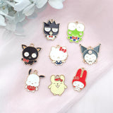 10pcs Cartoon Animal Alloy Drip Pendant Earrings DIY Jewelry