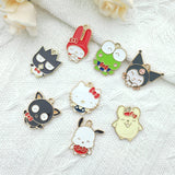 10pcs Cartoon Animal Alloy Drip Pendant Earrings DIY Jewelry