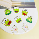 10pcs Cartoon Animal Drip Pendant Earrings DIY Jewelry Accessories
