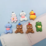 10pcs Animal Charms for Earring Jewelry Making Resin Pendant Craft