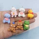10pcs Animal Charms for Earring Jewelry Making Resin Pendant Craft