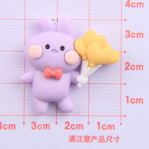 10pcs Cartoon Animals Balloon Charms Diy Earrings Bracelet Necklace Jewelry