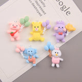 10pcs Cartoon Animals Balloon Charms Diy Earrings Bracelet Necklace Jewelry