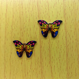 10pcs Butterfly Enamel Charms Metal Insect Pendant Diy Jewelry Accessories