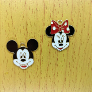 10pcs Cartoon Animal Charms for DIY Jewelry