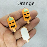 10pcs Halloween Resin Ghost Charm Pendants DIY Jewelry Making