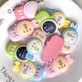 10pcs Cartoon Rabbit Walkie Talkie Resin Charms for DIY Crafts
