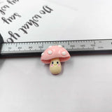 10pcs Mushroom Vegetable Resin Charms for DIY Earring Pendant Crafts