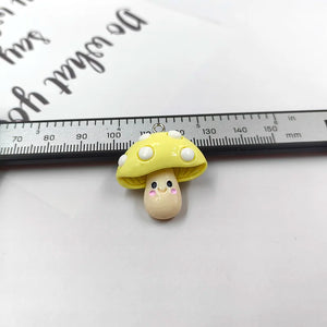 10pcs Mushroom Vegetable Resin Charms for DIY Earring Pendant Crafts