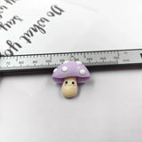 10pcs Mushroom Vegetable Resin Charms for DIY Earring Pendant Crafts
