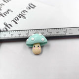 10pcs Mushroom Vegetable Resin Charms for DIY Earring Pendant Crafts