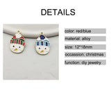 10pcs Christmas Snowman Pendants for DIY Making PJ04