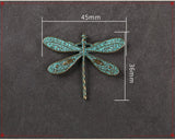 10pcs Vintage Big Dragonfly Pendant DIY Jewelry Charms