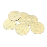 10pcs Bohemia Round Pendant Brass Earring Women Jewelry Making Parts