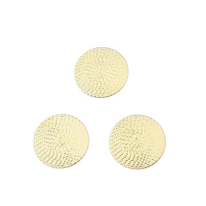 10pcs Bohemia Round Pendant Brass Earring Women Jewelry Making Parts