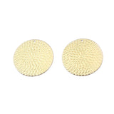 10pcs Bohemia Round Pendant Brass Earring Women Jewelry Making Parts