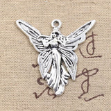 10pcs Butterfly Fairy Angel Charms 38x37mm DIY Jewelry Findings Tibetan Pendants