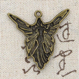 10pcs Butterfly Fairy Angel Charms 38x37mm DIY Jewelry Findings Tibetan Pendants