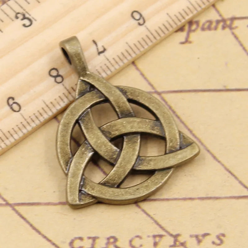 10pcs Celtic Knot Amulet Tibetan Pendants Antique Jewelry Making D