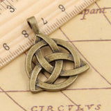 10pcs Celtic Knot Amulet Tibetan Pendants Antique Jewelry Making D