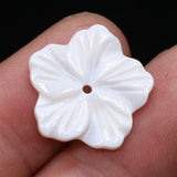 10pcs Natural Shell Flower Beads Mother Shell Loose Beads