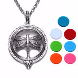 Dragonfly Perfume Aroma Magnet Pendant Necklace with Foam Pad