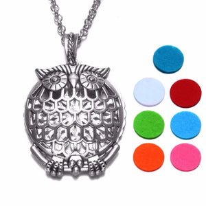 10pcs Owl Pattern Perfume Aroma Magnet Necklace