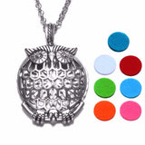 10pcs Owl Pattern Perfume Aroma Magnet Necklace