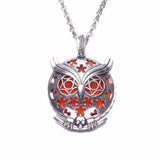 10pcs Owl Pattern Perfume Aroma Magnet Pendant Necklace DZ1818