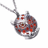 10pcs Owl Pattern Perfume Aroma Magnet Pendant Necklace DZ1818