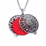 10pcs Time Of The Wheel Perfume Aroma Pendant Necklace DZ1813