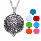 10pcs Time Of The Wheel Perfume Aroma Pendant Necklace DZ1813