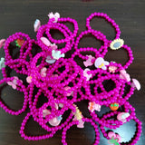 10pcs Kids Soft Clay Beaded Pendant Bracelets For Girls