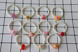 10pcs Kids Soft Clay Beaded Pendant Bracelets For Girls