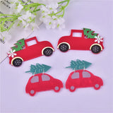 10pcs Christmas Car Tree Charms for DIY Jewelry Making