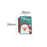 10pcs Christmas Santa Socks Notebook Resin Charms Pendant DIY Jewelry Making
