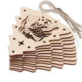 10pcs Christmas Tree Wooden The Birth of Jesus Pendant Decoration