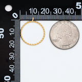 10pcs Circle Ear Posts 20mm, Plated Brass, Ring Stud Earrings